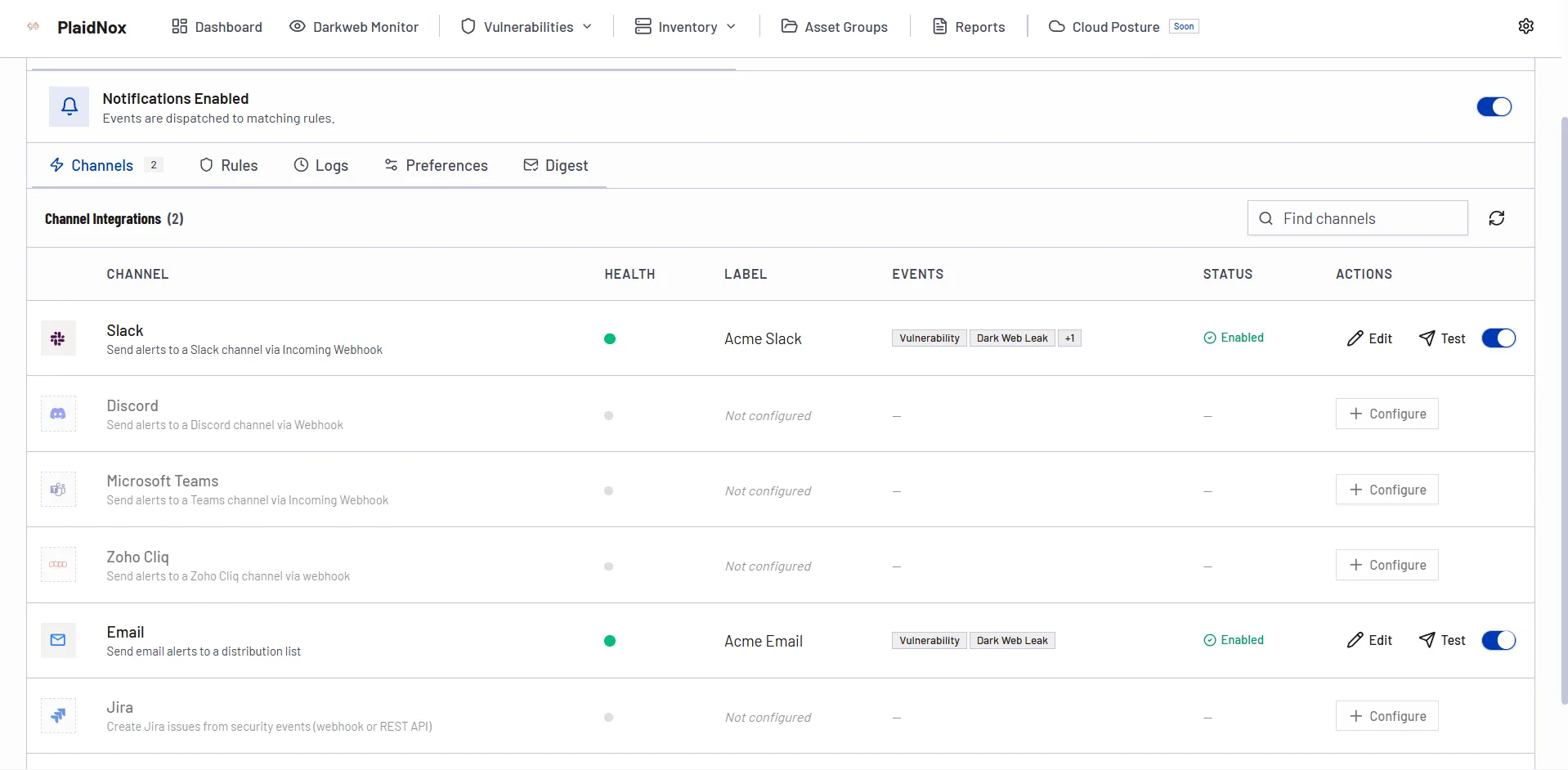 Real-Time Notifications